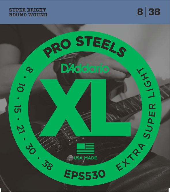 Hovedbilde D'addario EPS530 El-gitar ProSteels 008-038