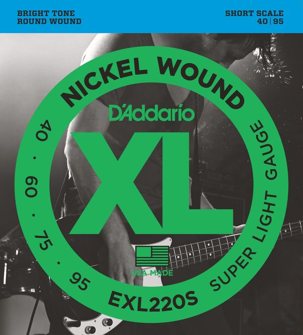 Hovedbilde D'addario EXL220S El-bass Nickel Wound 040 - 095 (Short Scale)
