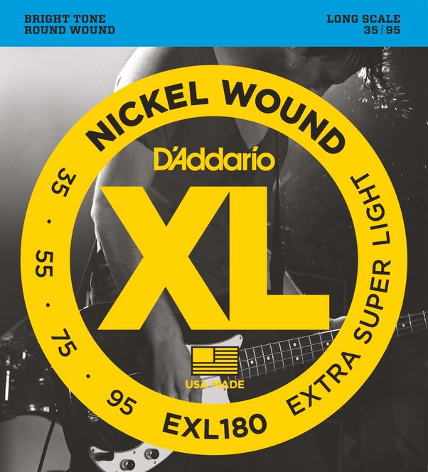 Hovedbilde D'addario EXL180 El-bass Nickel Wound 035 - 095 X-Super Light