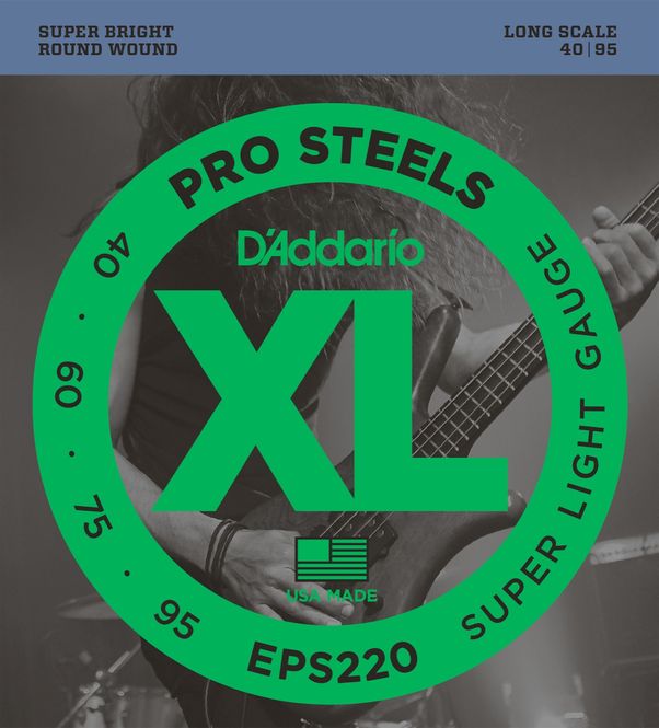 Hovedbilde D'addario EPS220 El-bass ProSteels 040-095