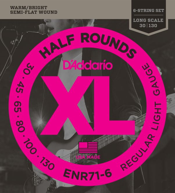 Hovedbilde D'addario ENR71-6 El-bass Nickel Half Rounds 030 - 130 (6-str.)