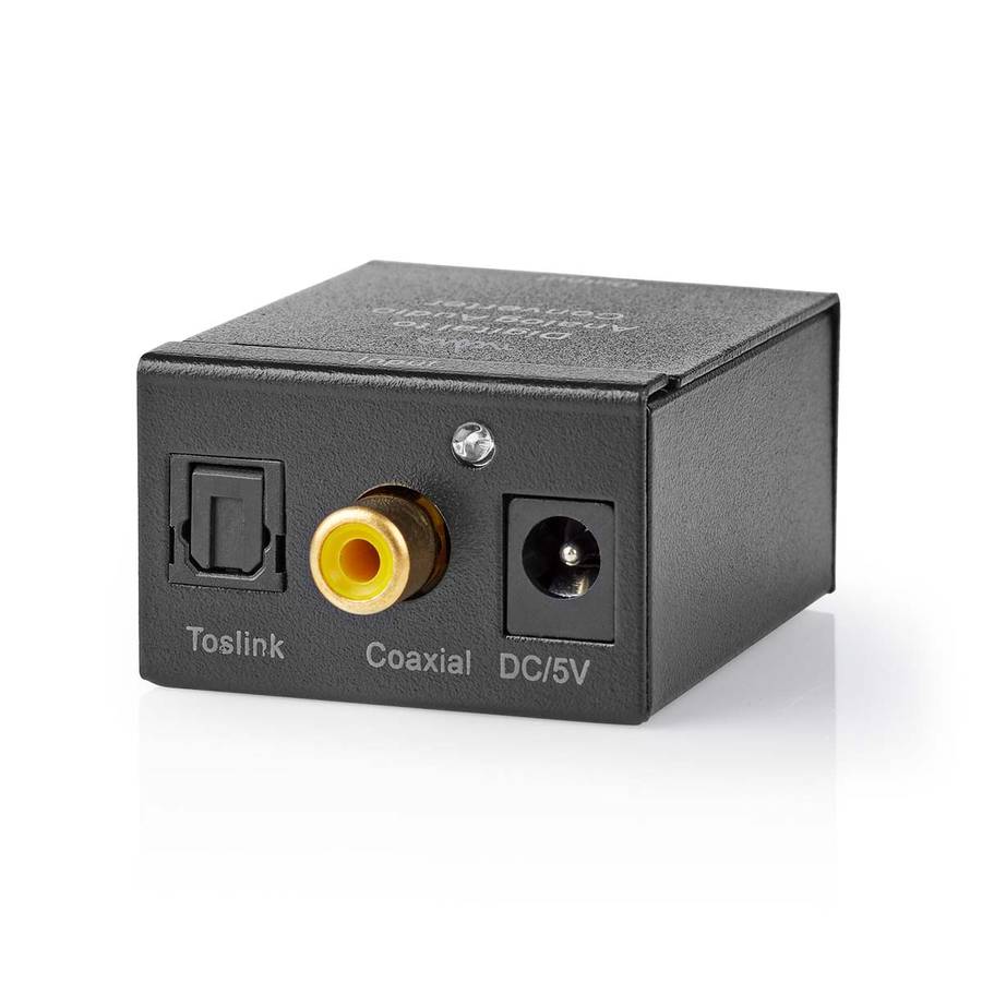 Nedis Digital til analog konverter, TosLink- / S/PDIF til Phono / AUX-3,5 mm