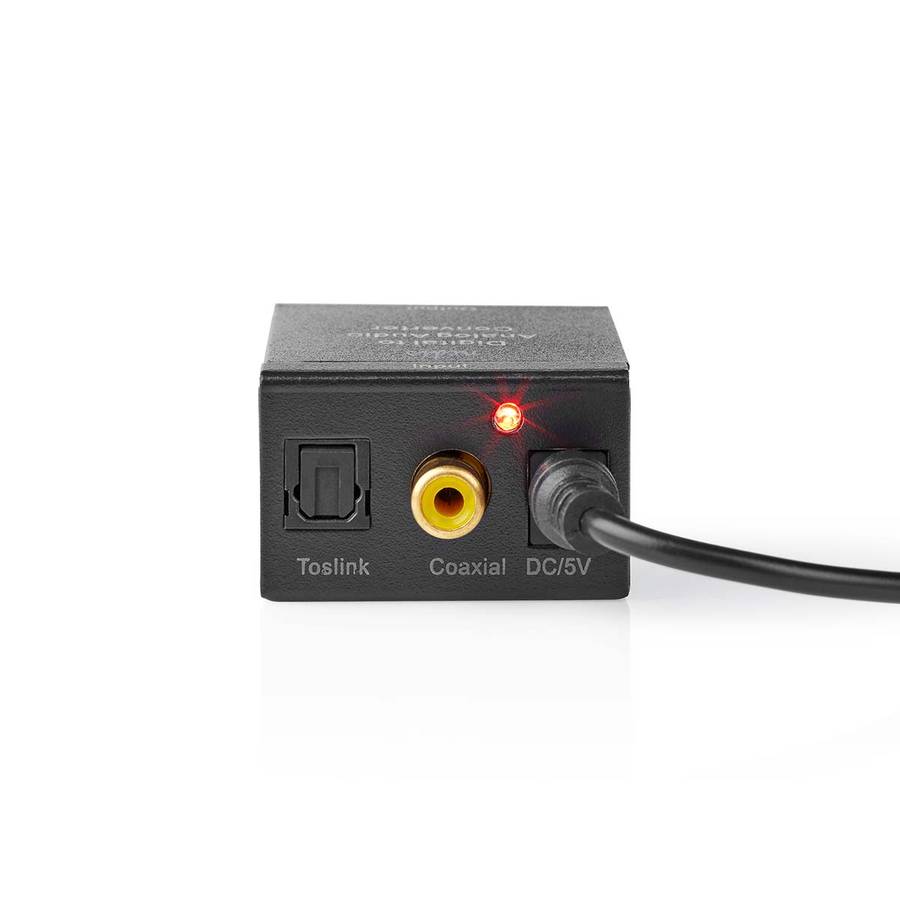 Nedis Digital til analog konverter, TosLink- / S/PDIF til Phono / AUX-3,5 mm