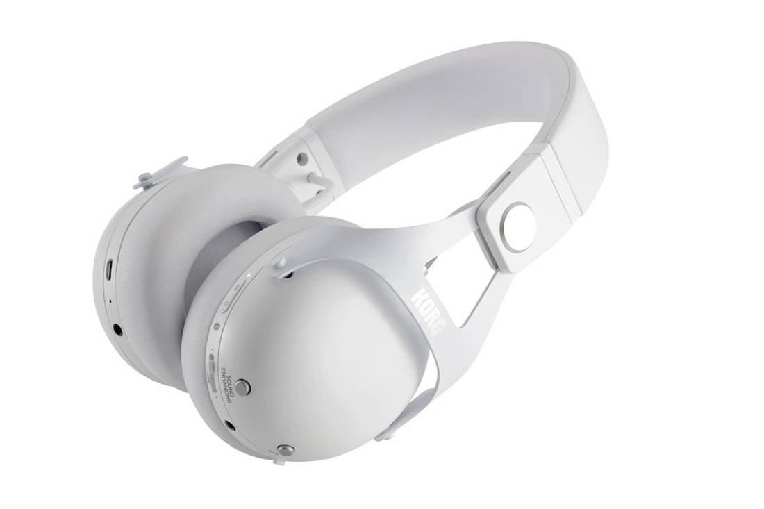 Korg NC-Q1-WH Smart Noise Cancelling DJ Headphones, White