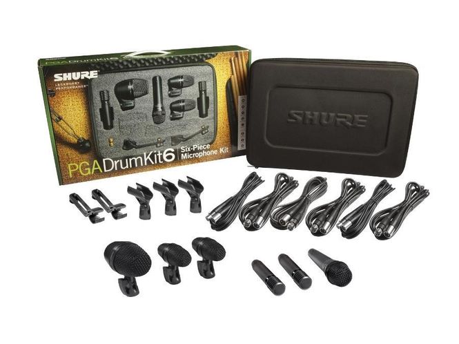 Hovedbilde Shure PGA DRUMKIT6, komplett trommekoffert med 6 mikrofoner og kabling