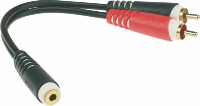 Hovedbilde Klotz AYS-6 Y-Kabel Minijack Hun - 2X Phono RCA Han