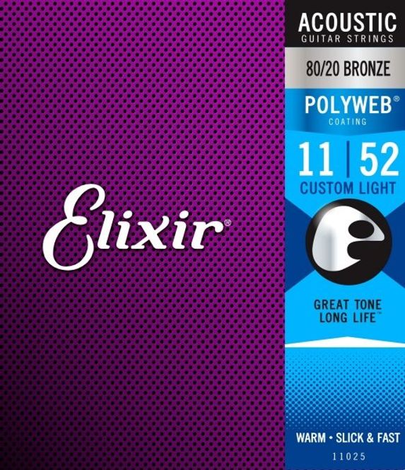 Hovedbilde Elixir 11025 Acoustic 80/20 Bronze POLYWEB 011-052
