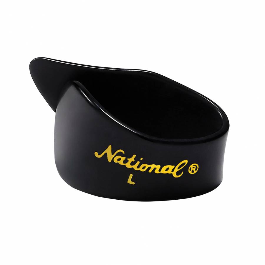 PW NP8B National Thumb pick / Tommelplekter, Large, Celluloid Black