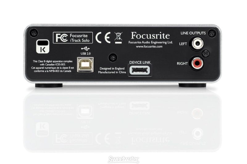 Focusrite iTrack Solo Lightning, 2-kanals lydkort for iPad, PC og Mac