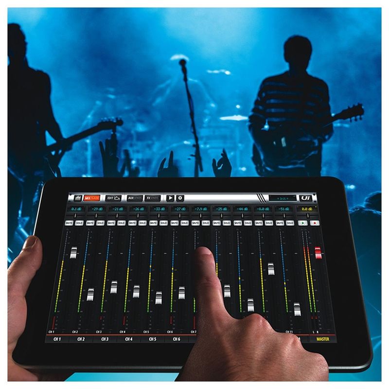 Soundcraft Ui12 Digital Mikser, Innebygget Wi-Fi, 12 input, DSP
