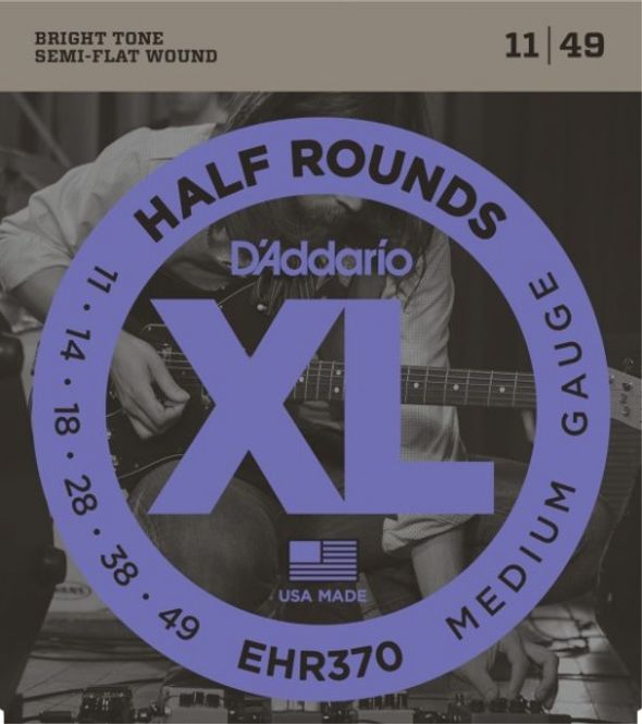 Hovedbilde D'addario EHR370 El-gitar Half Rounds 011-049