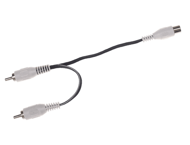 Hovedbilde Cioks Series adapter Flex, adds two outlet's voltages, 10cm (white)