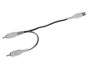 Hovedbilde Cioks Series adapter Flex, adds two outlet's voltages, 10cm (white)