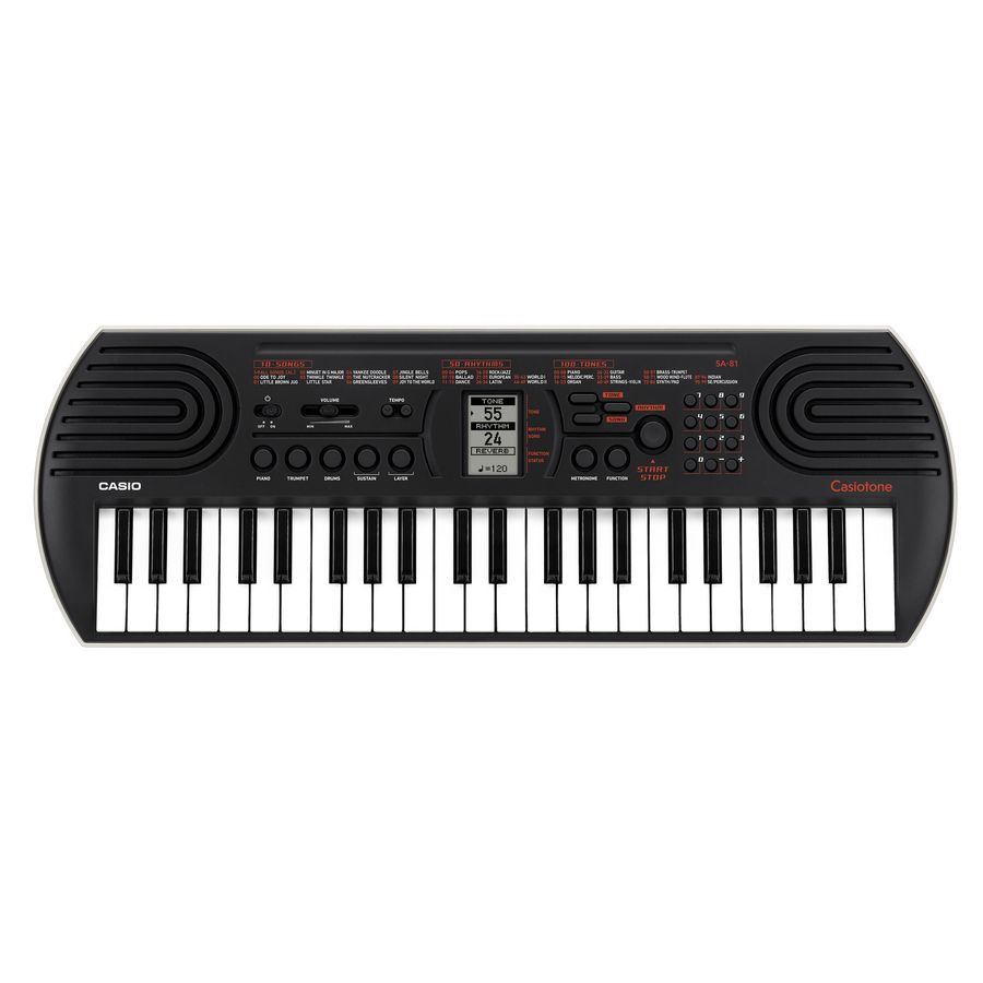 Casio SA-81 Keyboard, 44 minitangenter