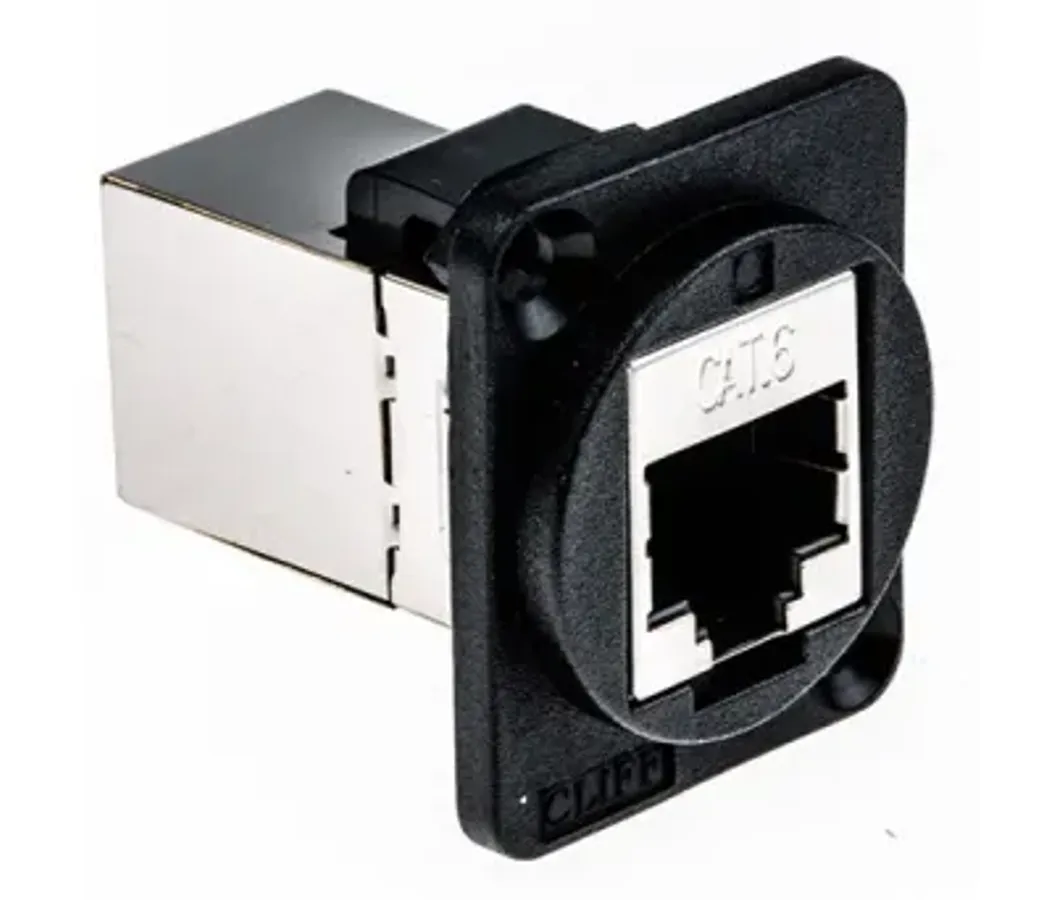 RS PRO Cat6 RJ45 feedthrough chassiskontakt