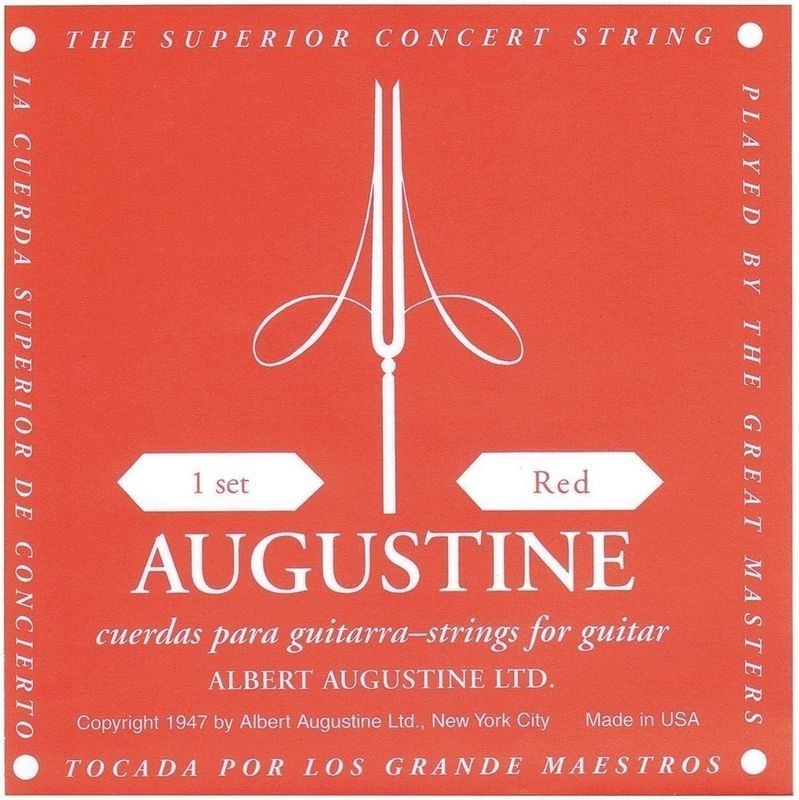 Augustine Nylon Strings Red Set Medium Tension
