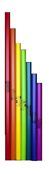 Boomwhackers Diatonisk Bass, 7 toner, C-dur
