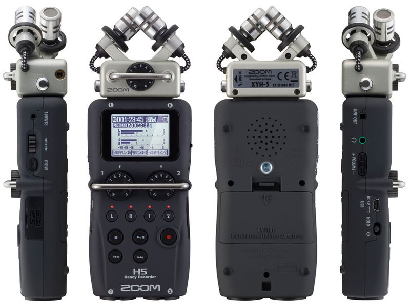 Zoom H5 Handy Recorder, 4 spors opptak