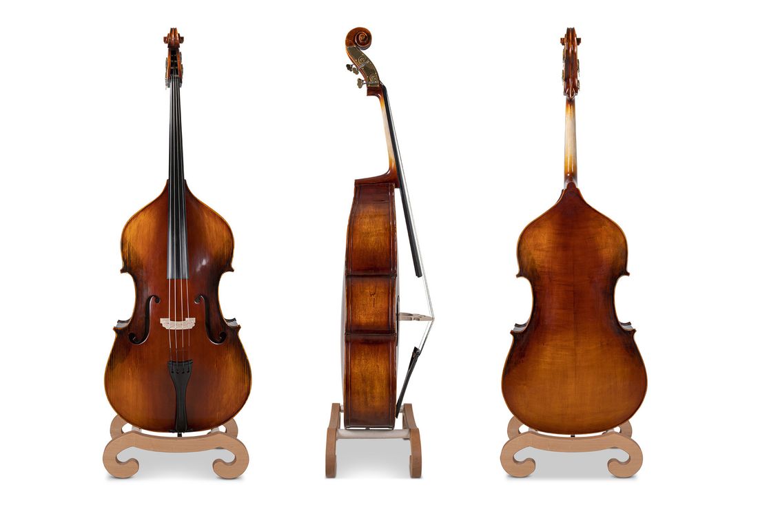 Gewa Basic Line, Kontrabass 3/4 Heltre, satt opp i Gewa master verksted