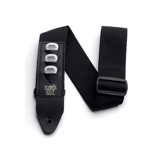 Hovedbilde Ernie Ball EB-4039 Gitarreim i nylon med plekterholder, Sort