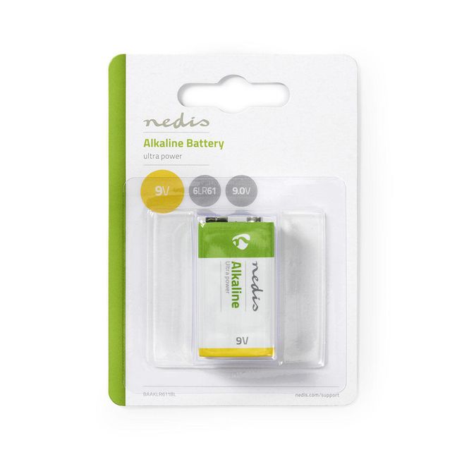 Hovedbilde Nedis Alkalisk batteri 9V