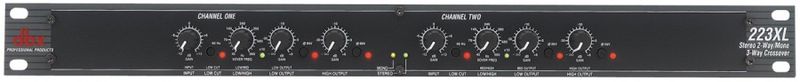 dbx 223XS Delefilter, stereo 2-veis, mono 3-veis, XLR