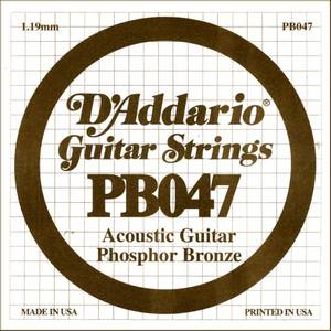 Hovedbilde D'Addario PB047 Acoustic Guitar Phosphor Bronze .047, l&oslash;s streng