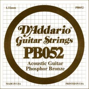 Hovedbilde D'Addario PB052 Acoustic Guitar Phosphor Bronze .052, l&oslash;s streng