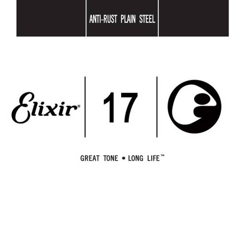 ELIXIR Anti-Rust Plain Steel Single .017