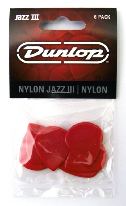Hovedbilde Dunlop 47P3N Jazz III plekter, 1.38 mm, Rød - 6-pack