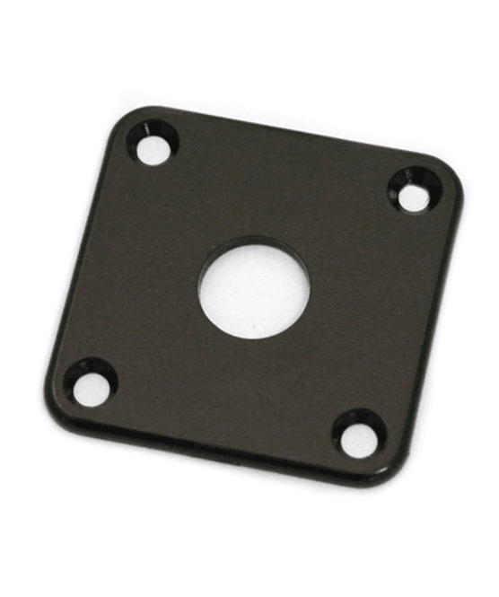 Hovedbilde AllParts Sort plast jackplate for Les Paul