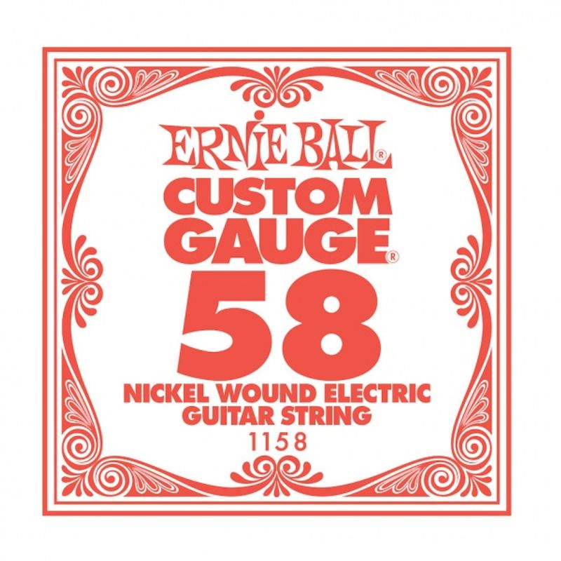 Ernie Ball EB-1158, løs streng, wound, til el-gitar .058w