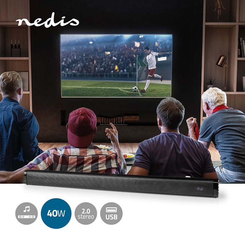 Nedis Soundbar - 2.0. DSP Program, 40W