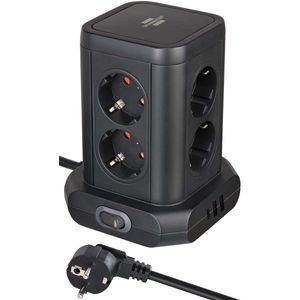Hovedbilde Brennenstuhl 8-veis stikkontaktt&aring;rn med 2xUSB-A + 1xUSB-C Power Delivery