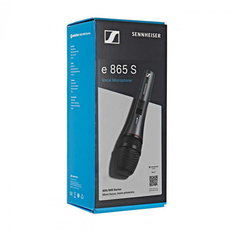 Sennheiser e865S Kondensatormikrofon for vokal med bryter
