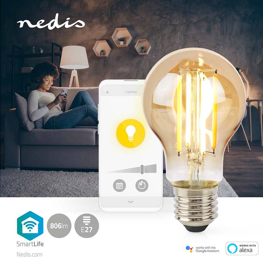 SmartLife E27 Wi-Fi LED lyspære, 7W - WIFILRF10A60