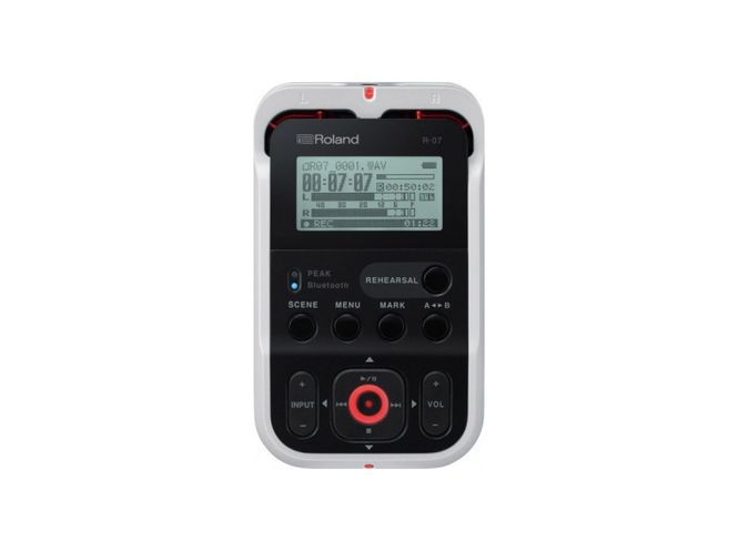 Hovedbilde Roland R-07 ultra-portabel opptaker, trådløs monitoring og fjernkontroll, White