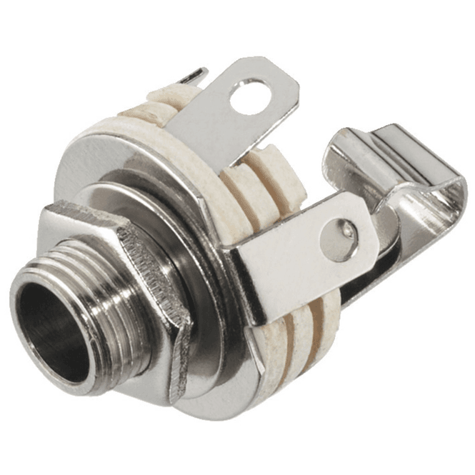 Hovedbilde Monacor T-210, 6.3 mm mono panel jack with switch