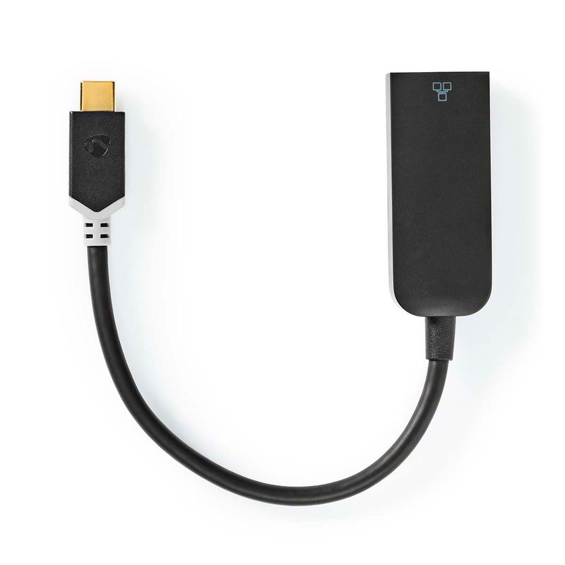 Nedis USB-adapter, USB-C-port til en RJ45-port, 1000 Mbps, 0.20 m