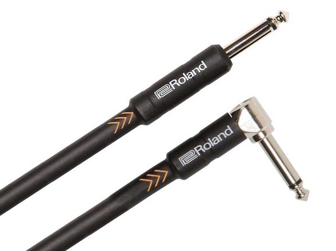 Hovedbilde Roland Black Instrumentkabel RIC-B20A Angled/Straight 6 meter