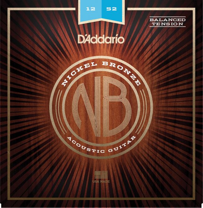Hovedbilde D'Addario NB1252BT Nickel Bronze Western Set, 012-052