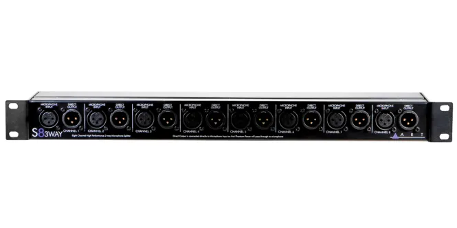 Hovedbilde ART S8-3Way – 8-kanals 3-veis Mikrofon Splitter