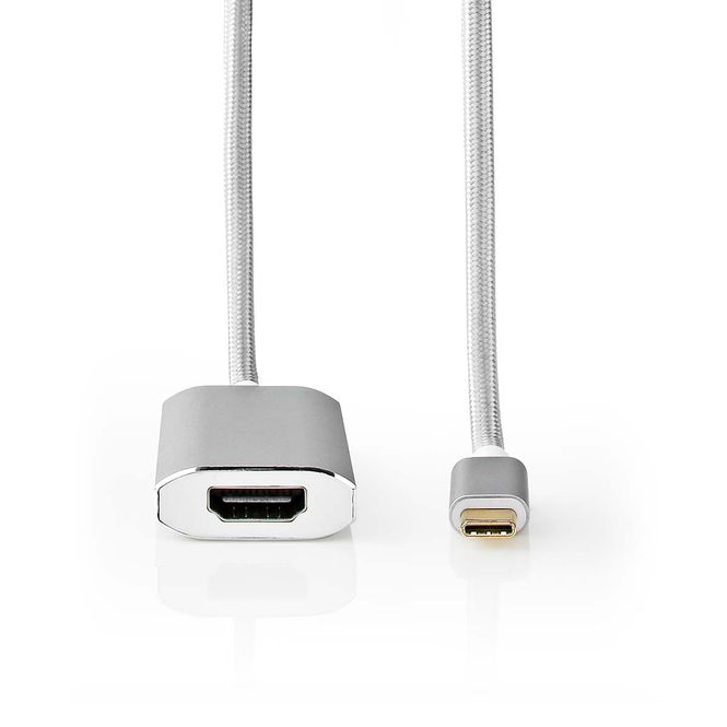 Hovedbilde Nedis USB-adapter, USB-C Hann - HDMI Output, USB 3.2, 4K@60Hz, 2m