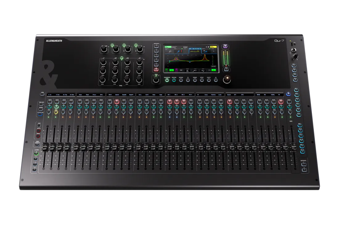 Allen & Heath QU-7D Digital Dante Mixer 32 Mic/Line 20+2 Out