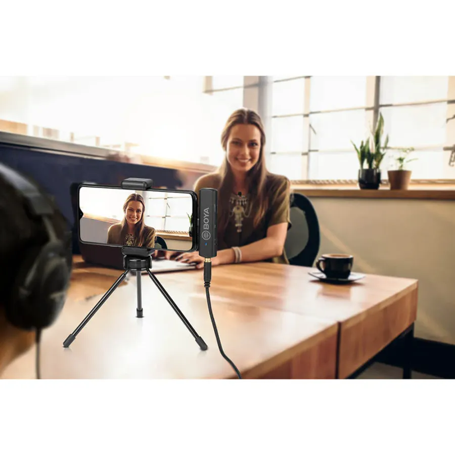 BOYA BY-WM4 PRO-K5 trådløst mikr.syst 1 kanal. 2.4GHz. USB-C for Android 