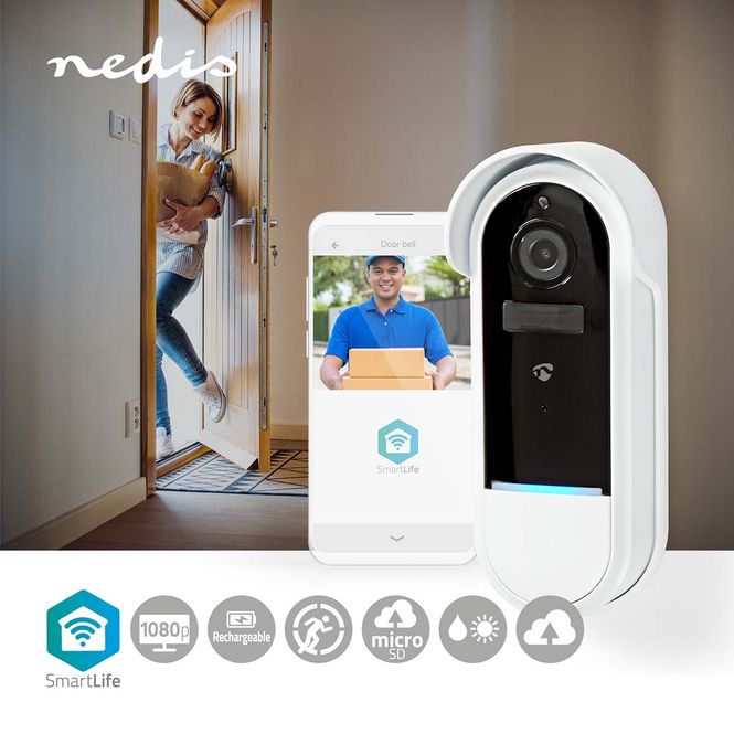 Hovedbilde SmartLife Wi-Fi Video Dør Telefon / ringeklokke