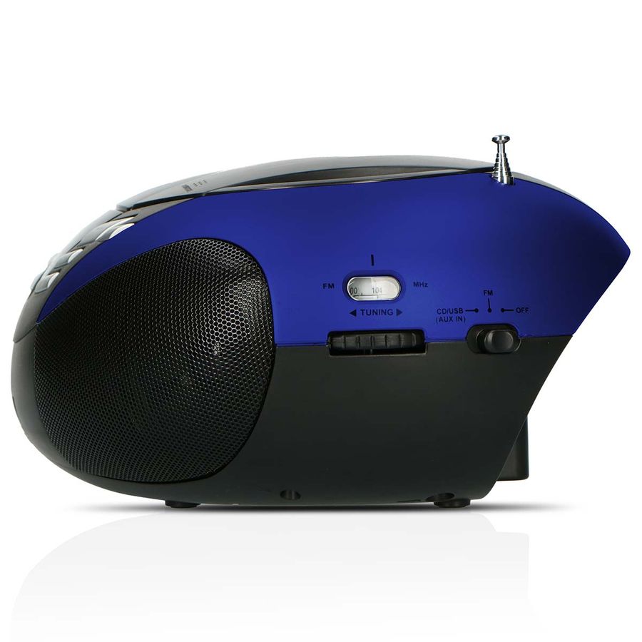 Lenco SCD-37 USB Blue Portable  CD and USB player med radio