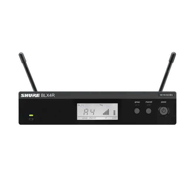 Hovedbilde Shure BLX4R trådløs mottaker, rackfeste (S8) (823-832Mhz)