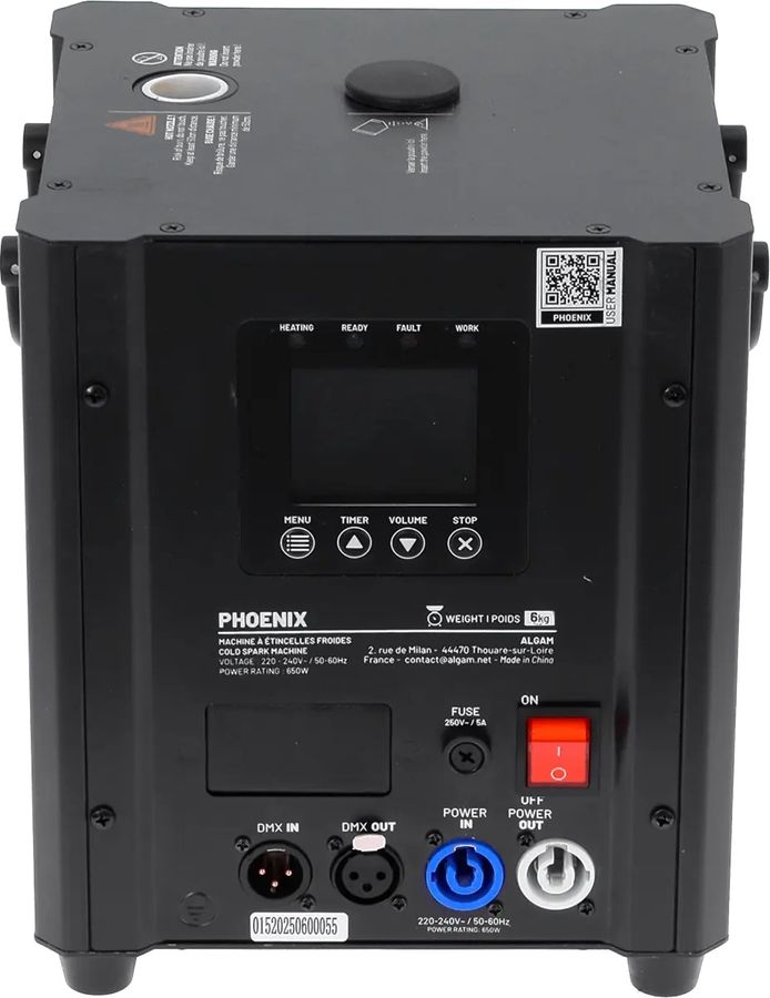 Algam Lighting Phoenix, Pyro / Cold Spark Machine