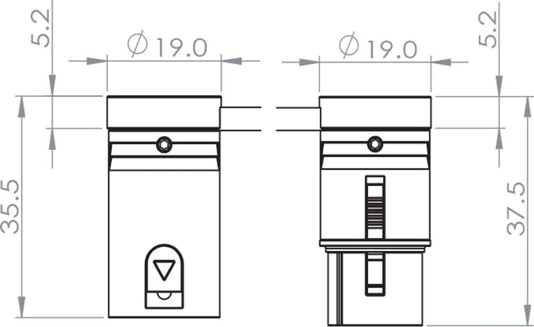 AMP CAM-XCLR-D - Vinkel XLR Patch, 30,5cm
